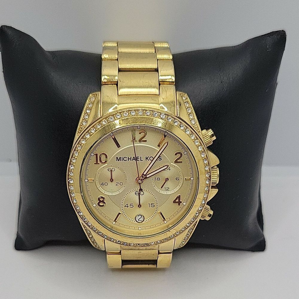 Michael Kors Blair MK5166 Women's Gold Stainless Steel Analog Dial Watch AM277 - Picture 2 of 11